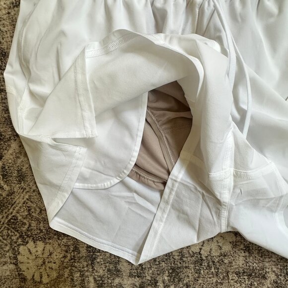 NWT LULULEMON Pace Rival High-Rise Short 3" WHITE 8 - Picture 11 of 12